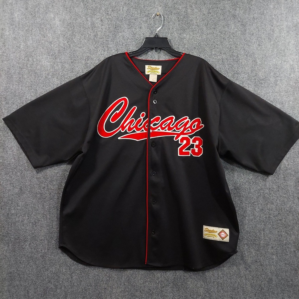 Vintage Stardom Limited Edition Jersey Mens 3XL Chicago 23 Button Baseball Shirt